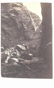 Terrible landscape Jersey, old Godfray CDV Photo 1860'