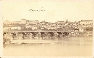 Moncalieri Panorama Italy old Brogi CDV photo 1860'