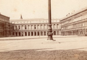 Venezia San Marco Place Italy old CDV Photo 1860'