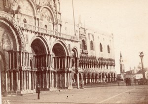 Venezia San Marco Place Italy old CDV Photo 1860'