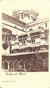 Certosa di Pavia Italy old Deroche CDV Photo 1860'