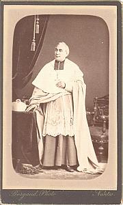 Mgr Seboise Bishop of Blois France old CDV Photo 1860'
