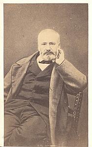 Victor Hugo Universal French Writer old CDV Photo 1860'