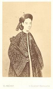 China Chinese Empress Cixi old Prevot CDV photo 1860'