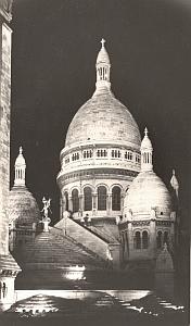 Sacre Coeur Church by night Paris Borremans Photo 1937