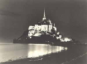 Mont Saint Michel by night Mazda Borremans Photo 1937