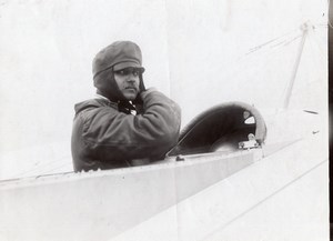 Pilot Plane Theodore Lemartin old Photo aviation 1911