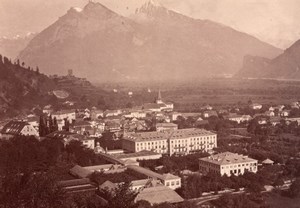 Ragatz Panorama Switzerland old Photo 1880'