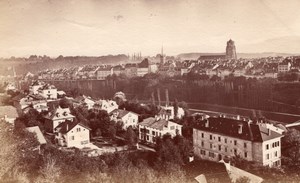 Berne Panorama Switzerland old Photo 1880'