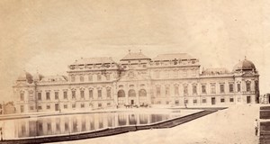 Belvedere castle Vienne Austria old Photo 1880'