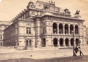 Opera House Wien Austria old Photo 1880'