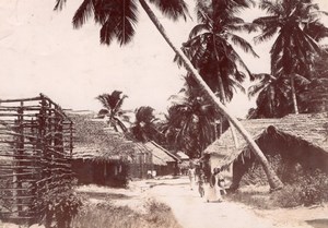 Zanzibar Island Village Africa old Coutinho Photo 1895'