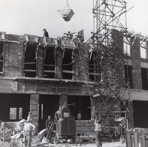 Evreux Centre Rehabilitation Work old Photo Curé 1947'