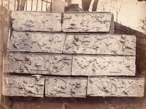 Bercy Castle Rouyer Sculptor old Durandelle Photo 1860'