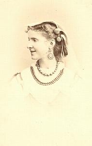 Baretta actress Comedie Française old CDV Photo 1870'