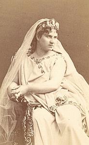 Rousseil actress Comedie Française old CDV photo 1860'