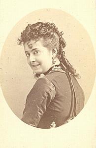 Leblanc actress Comedie Française old CDV photo 1860'