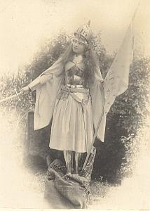 Jeanne d'Arc Parody Meudon France old Photo 1900'