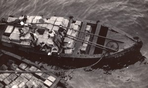 Africa Dakar Workers unloading Boat old Photo 1930'