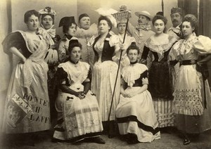 Sunday Party Costume Meudon France old Photo 1892