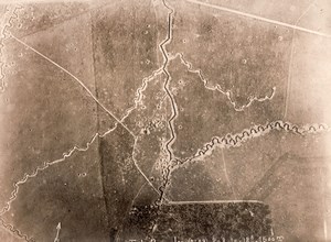 Rumpler Trench France Military aerial Photo WWI 1917