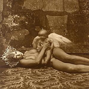 Allegory Maternity women mask angel nude Photo 2000