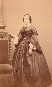 France French Fashion Second Empire old CDV Photo 1860'