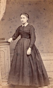 France French Fashion Second Empire old CDV Photo 1860'