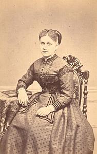 France French Fashion Second Empire old CDV Photo 1860'