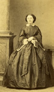 France French Fashion Second Empire old CDV Photo 1860'