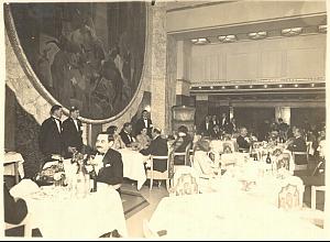 Paquebot Ile de France Captain Table old Photo 1930'