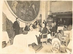 Paquebot Ile de France Captain Table old Photo 1930'