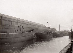 Paris WWI WW1 Military Boat Building old Photo 1916