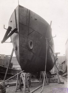 Paris WWI WW1 Military Boat Building old Photo 1916