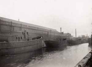 Paris WWI WW1 Military Boat Building old Photo 1916