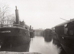 Paris WWI WW1 Military Boat Building old Photo 1916