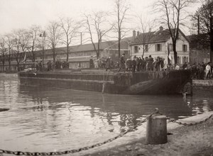 Paris WWI WW1 Military Boat Building old Photo 1916