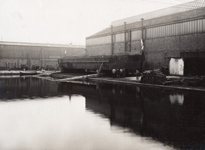 Paris WWI WW1 Military Boat Building old Photo 1916