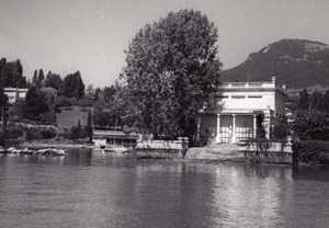 Switzerland Geneva Lake border old Photo 1950'