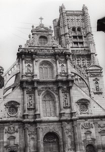 France Auxerre Eglise St Pierre Architecture Photo 1950