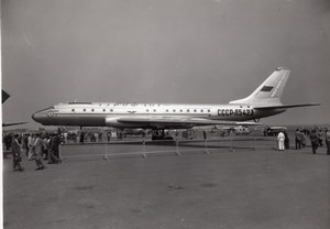 Paris Le Bourget Exhibition Tupolev Tu-114 Russian Airplane Photo 1959