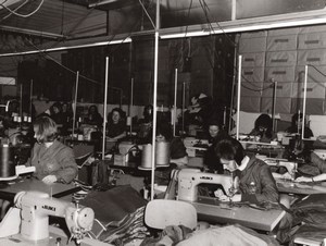 Belgium Quaregnon Textile Women Workers Occupational old Photo 1963