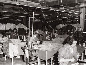 Belgium Quaregnon Textile Women Workers Occupational old Photo 1963