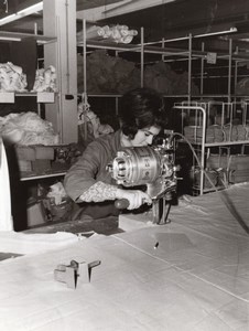 Belgium Quaregnon Textile Women Workers Occupational old Photo 1963