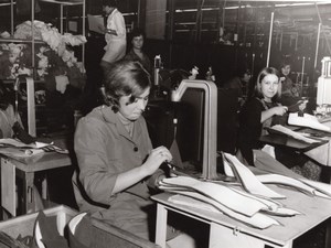 Belgium Quaregnon Textile Women Workers Occupational old Photo 1963