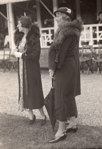 Auteuil Horse Race-Course Top Fashion Lady Photo 1920'