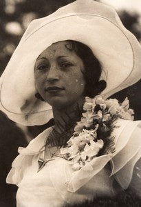 Auteuil Horse Race-Course Top Fashion Lady Photo 1920'