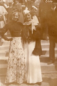 Auteuil Horse Race-Course Top Fashion Lady Photo 1920'