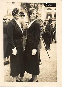 Auteuil Horse Race-Course Top Fashion Lady Photo 1920'