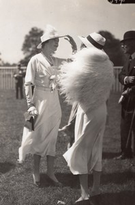 Auteuil Horse Race-Course Top Fashion Lady Photo 1920'